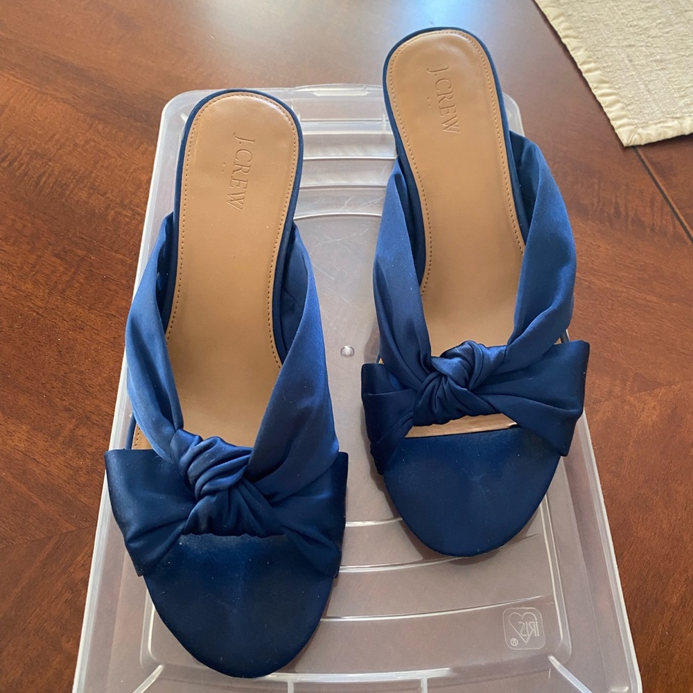 J Crew Satin Slide